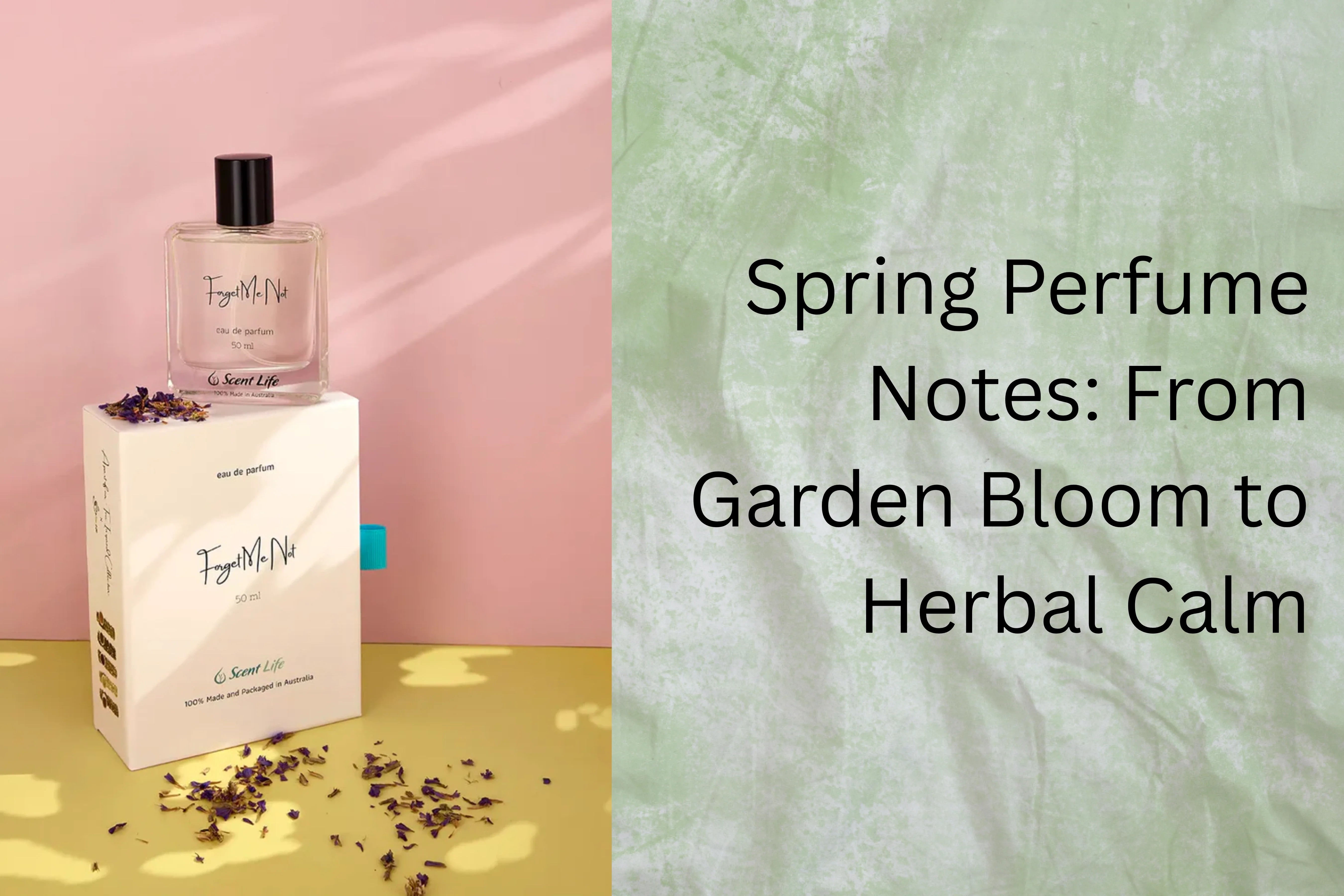 Forget Me Not featured in the hero image for Spring Perfume Notes
